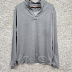 Peter Millar Mens Perth Performance 1/4 Zip Pullover Size L Golf Activewear